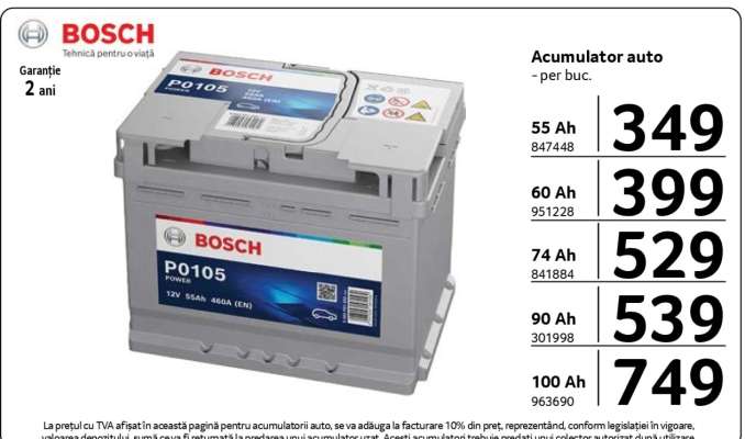 Acumulator auto 55 Ah