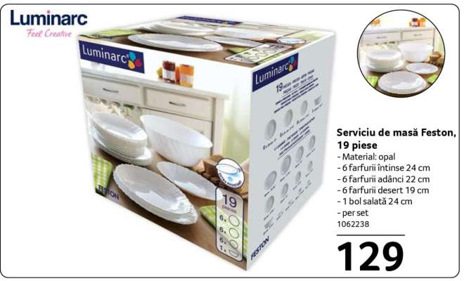 Serviciu de masă Feston, 19 piese