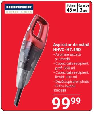 Aspirator de mână HHVC-H7.4RD