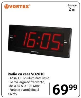 Radio cu ceas VO2610