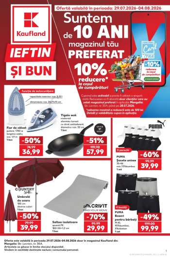 Cataloage Kaufland - 29.07.2026 - 04.08.2026.