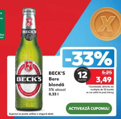 BECK‘S Bere blondă