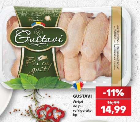 GUSTAVI Aripi de pui refrigerate kg
