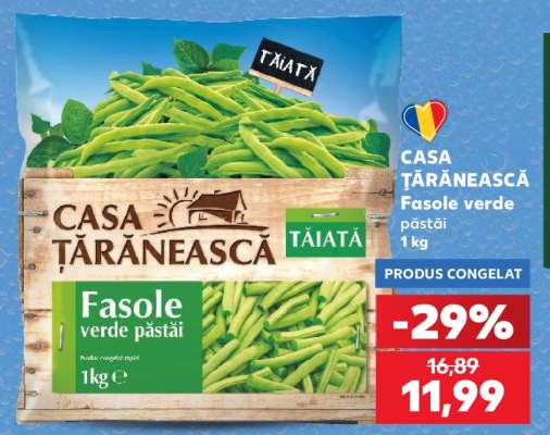 CASA ȚĂRĂNEASCĂ Fasole verde păstăi 1 kg