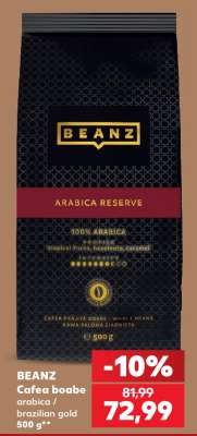 BEANZ Cafea boabe arabica / brazilian gold 500 g