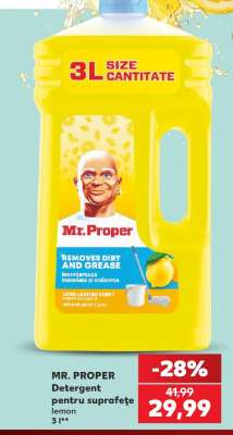 MR. PROPER Detergent pentru suprafețe lemon 3L
