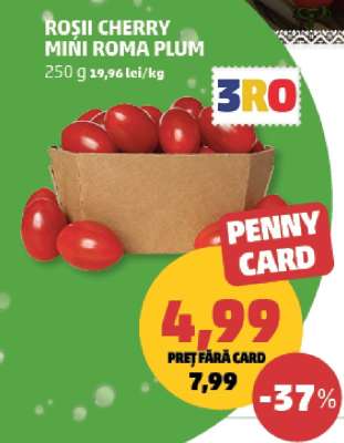 Roșii Cherry Mini Roma Plum