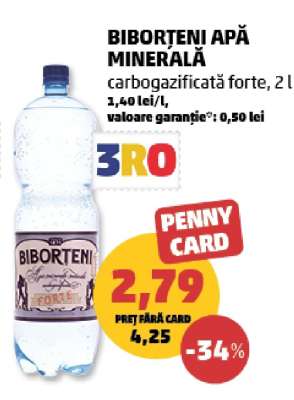 BIBORȚENI Apă minerală
