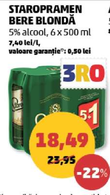STAROPRAMEN Bere blondă