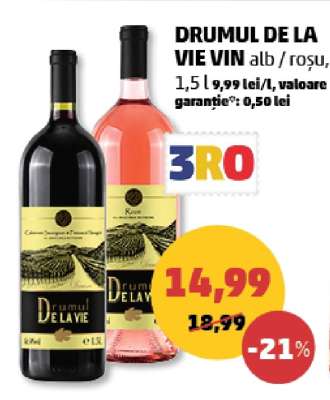 DRUMUL DE LA VIE VIN alb / roșu