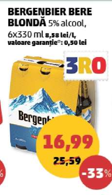 BERGENBIER Bere blondă