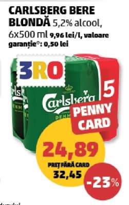 CARLSBERG Bere blondă