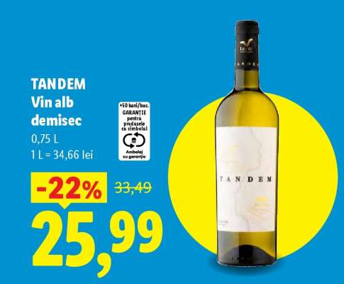Tandem Vin alb demisec