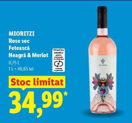 MIORITZI Rose sec Fetească Neagră & Merlot