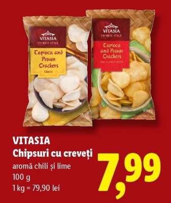 VITASIA Chipsuri cu creveți