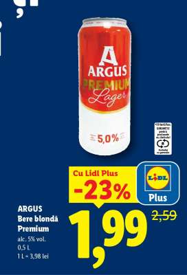 ARGUS Bere blondă premium