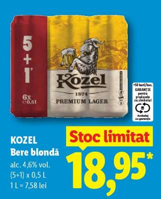 KOZEL Bere blondă