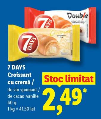 7 DAYS Croissant cu cremă