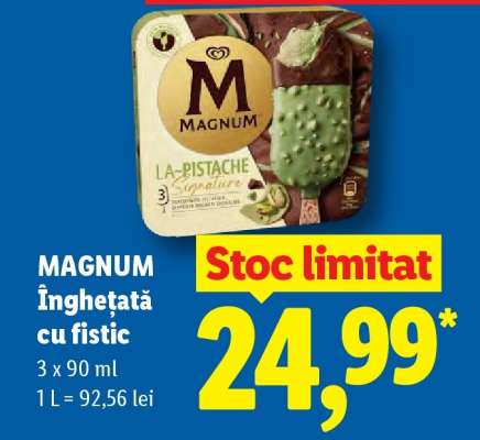MAGNUM Înghețată cu fistic