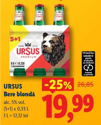 URSUS Bere blondă