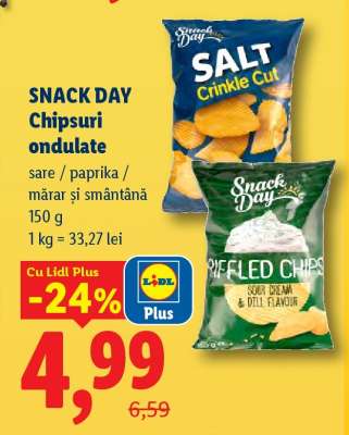 Snack Day Chipsuri ondulate