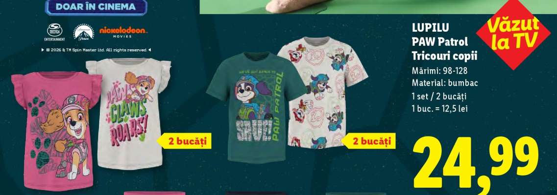 LUPILU PAW Patrol Tricouri copii