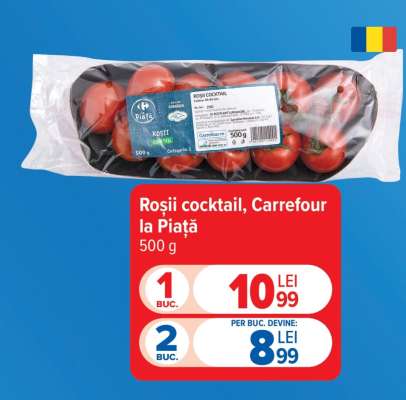 Roșii cocktail, Carrefour la Piață