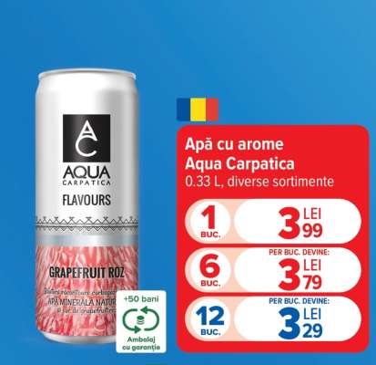 Apă cu arome Aqua Carpatica