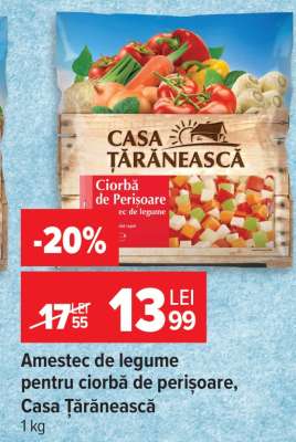 Amestec de legume pentru ciorbă de perișoare Casa Țărănească