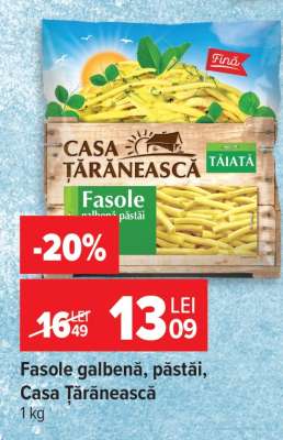 Fasole galbenă păstăi Casa Țărănească