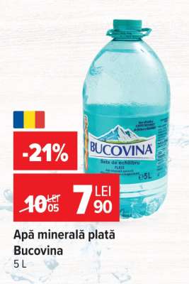 Apă minerală plată Bucovina