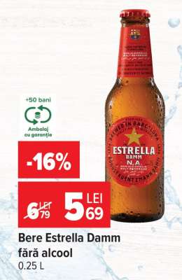 Bere Estrella Damm fără alcool