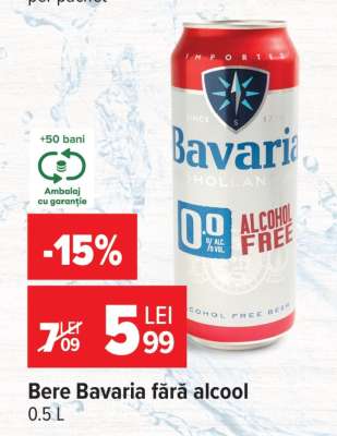 Bere Bavaria fără alcool