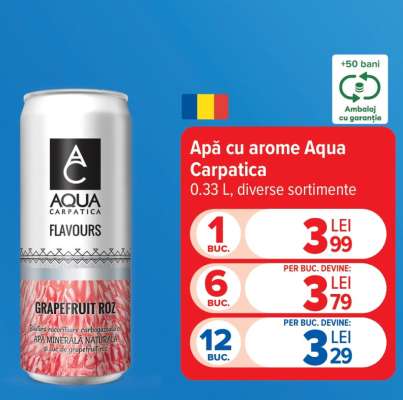 Apă cu arome Aqua Carpatica