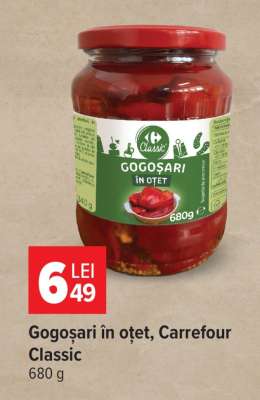 Gogoșari în oțet, Carrefour Classic