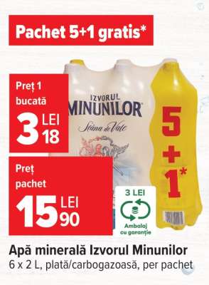 Apă minerală Izvorul Minunilor