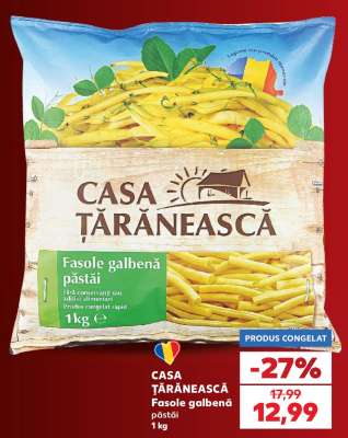 CASA TĂRĂNEASCĂ Fasole galbenă păstăi 1 kg