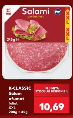 K-CLASSIC Salam afumat feliat XXL