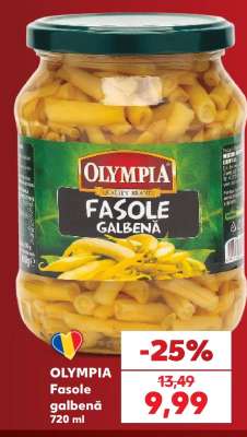 OLYMPIA Fasole galbenă 720 ml