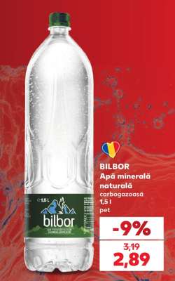 BILBOR Apă minerală naturală
