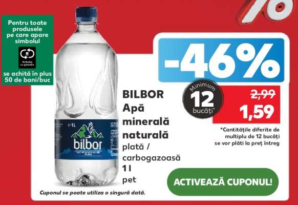 BILBOR Apă minerală naturală