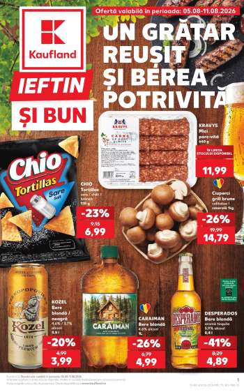 Cataloage Kaufland - 05.08.2026 - 11.08.2026.