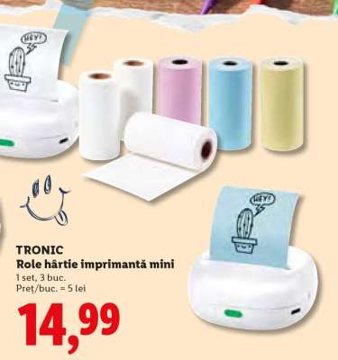 TRONIC Role hârtie imprimantă mini