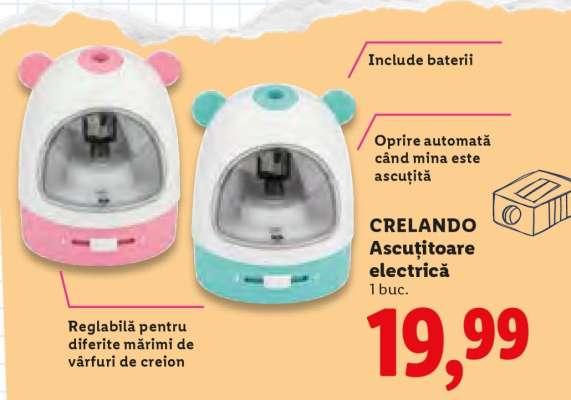 CRELANDO Ascuțitoare electrică