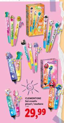 CLEMENTONI Set creativ pixuri / markere