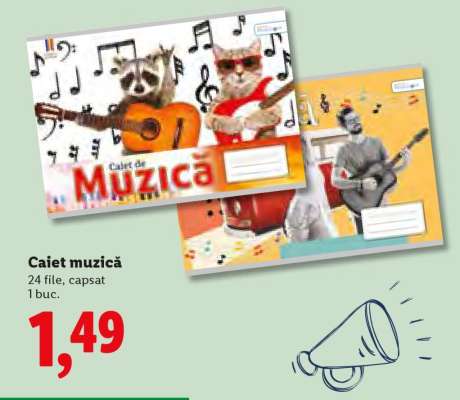 Caiet muzică