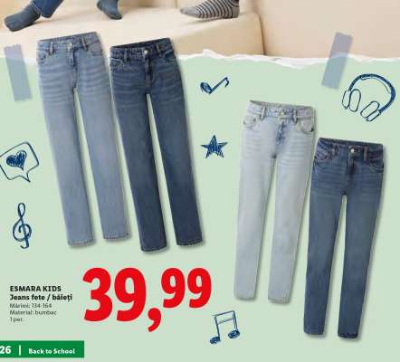 ESMARA KIDS Jeans fete / băieți