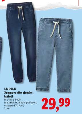 Lupilu Joggers din denim, băieți