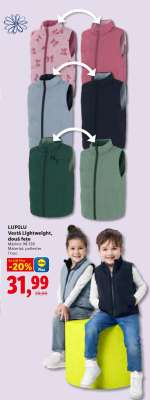 LUPILU Vesta Lightweight, dětská fleecová