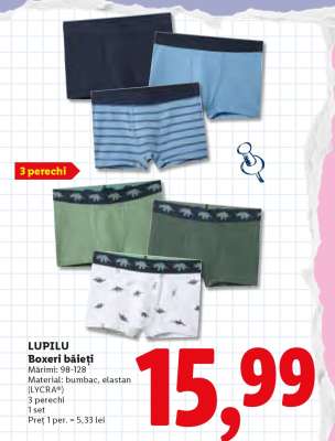 LUPILU Boxeri băieți